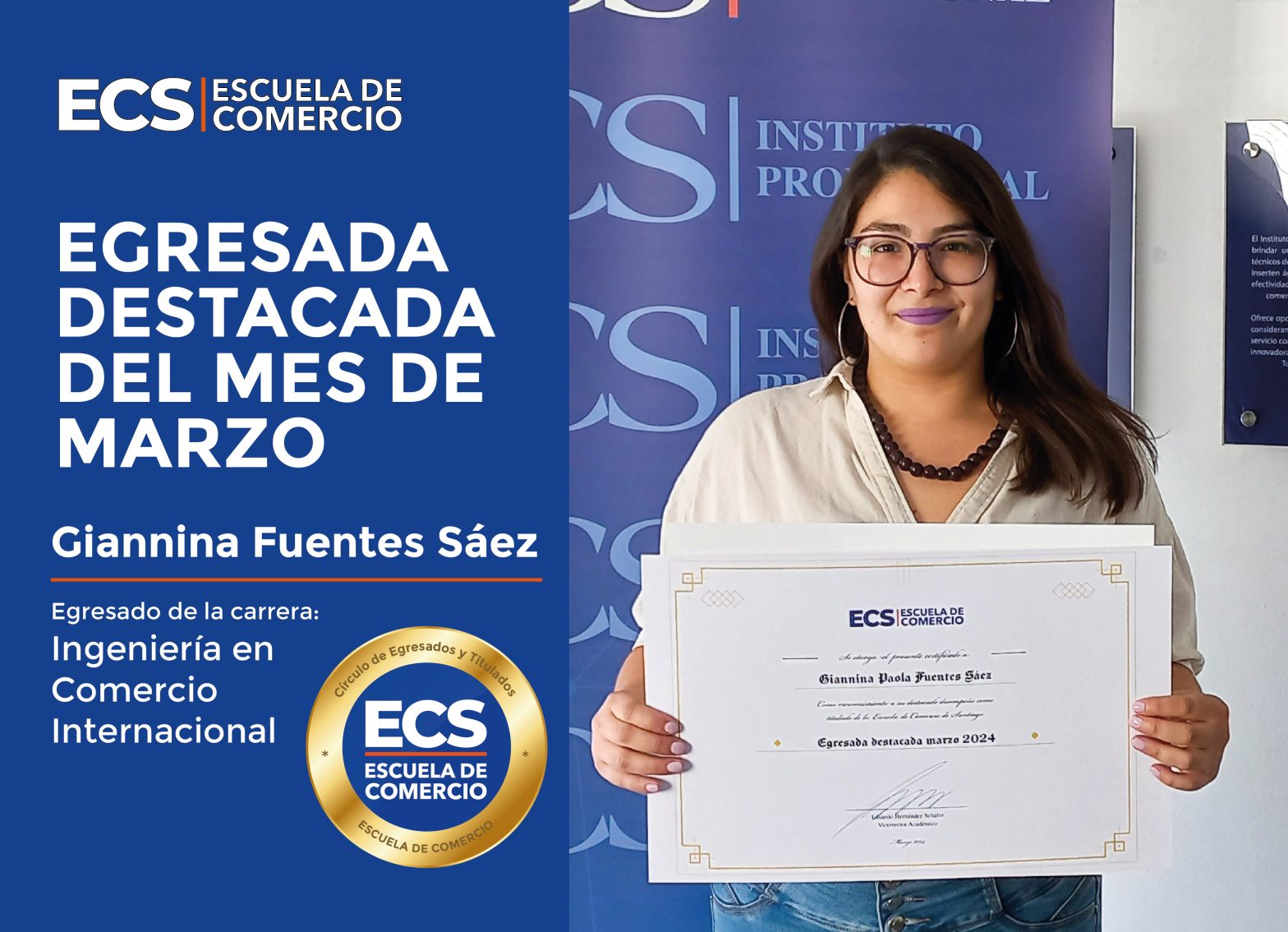 Giannina Fuentes Sáez. Egresada destacada