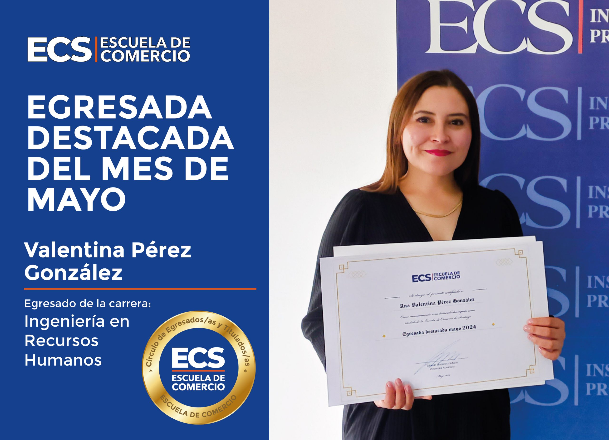 Valentina Pérez González | Egresada destacada